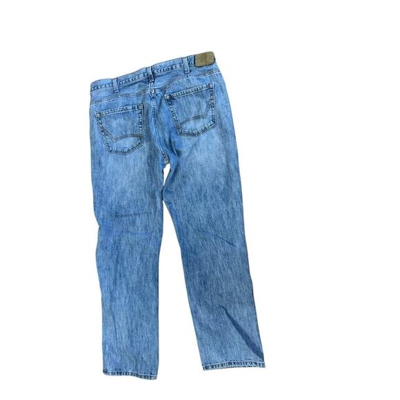 Dickies Mid Wash Straight Leg Blue Jeans Men's 38 Button Fly Casual Classic - Picture 4 of 10